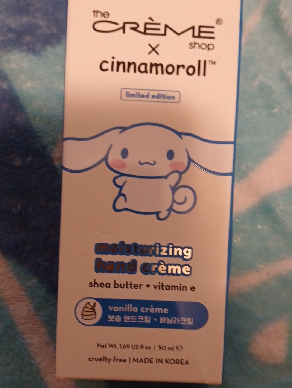 The Crème Shop x Cinnamoroll Moisturizing Hand Crème - White & Blue